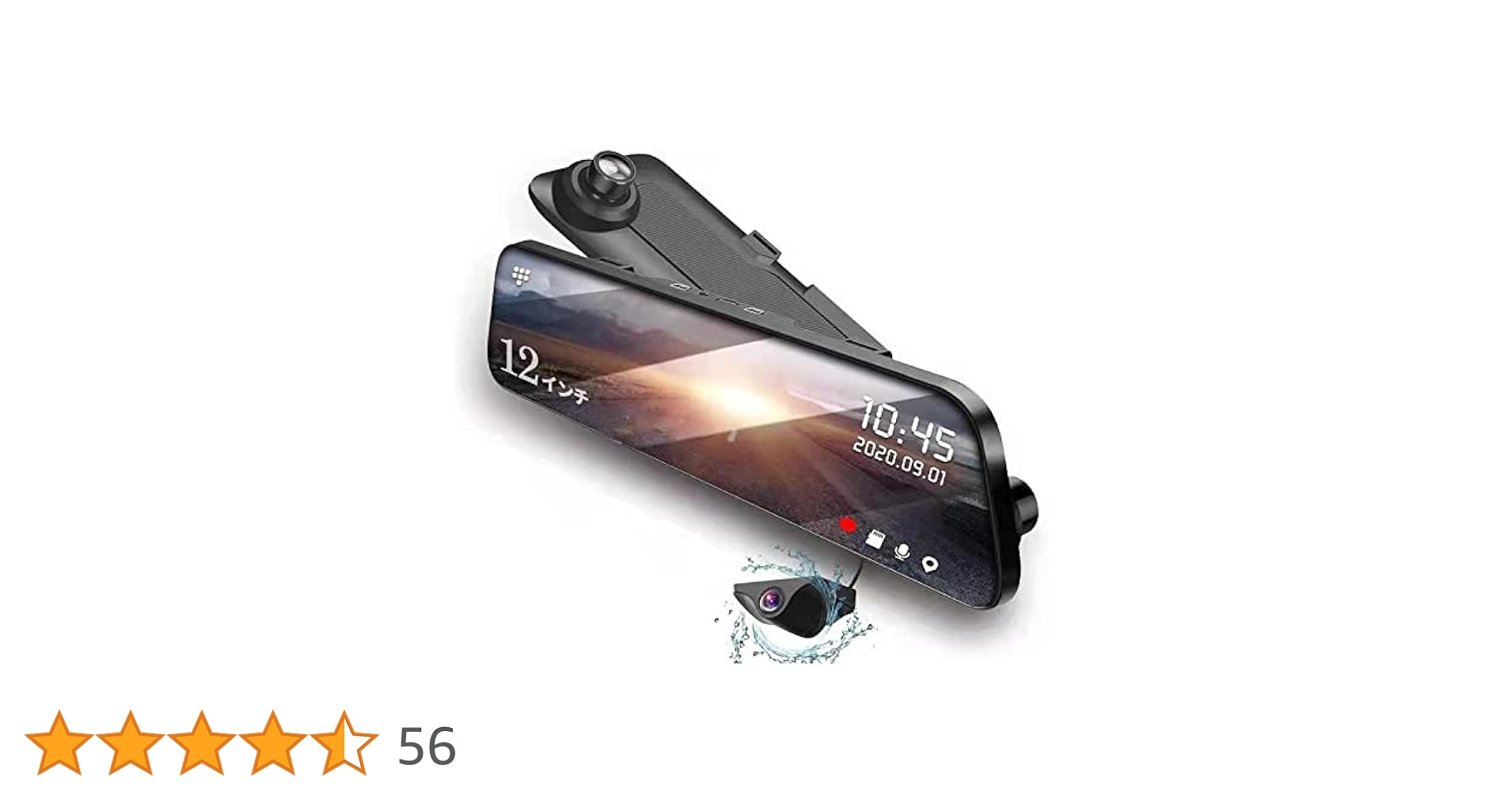 【新品未使用品】JADO ドライブレコーダー ミラー型 4K 12インチ Amazon.co.jp: JADO デジタルインナーミラー ドライブレコーダー